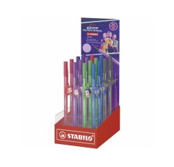 Rotulador stabilo acuarelable pen 68 k-pop expositor de 16 unidades colores surtidos