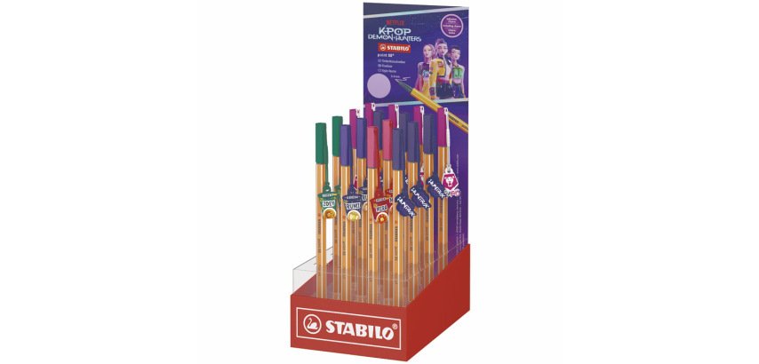 Rotulador stabilo point 88 punta de fibra k-pop expositor de 16 unidades colores surtidos
