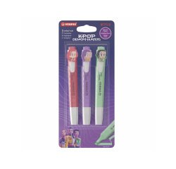 Rotulador stabilo fluorescente fino swing cool k-pop huntrix blister de 3 unidades colores surtidos