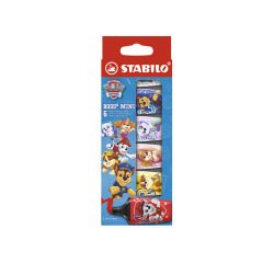 Rotulador stabilo boss fluorescente mini patrulla canina estuche de 6 unidades colores surtidos