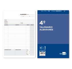Talonario liderpapel albaran cuarto original y dos copias t315