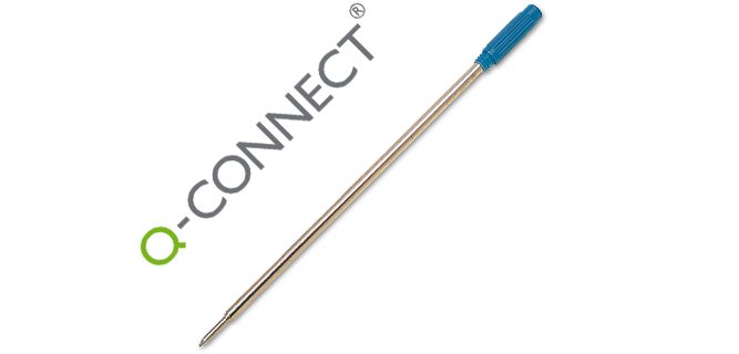 Recambio boligrafo q-connect tipo cross azul