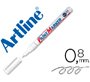 Rotulador artline marcador permanente ek-444 xf blanco punta redonda 0.8 mm metal caucho y plastico