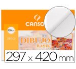 Papel dibujo basik 297x420 130 gr sin recuadro