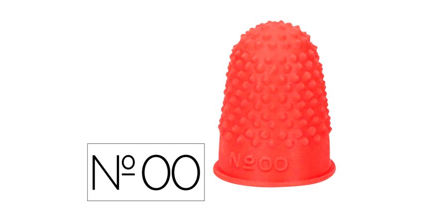 Dedil q-connect goma nº00 18-20 mm diametro caja de 12 unidades color rojo