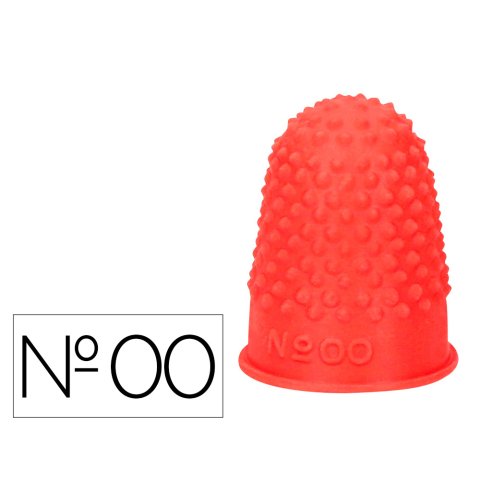 Dedil q-connect goma nº00 18-20 mm diametro caja de 12 unidades color rojo