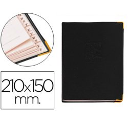 Listin telefonico q-connect tapa flexible con cantonera dorada 210x150 mm