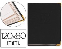 Listin telefonico q-connect tapa flexible con cantonera dorada 120x80 mm