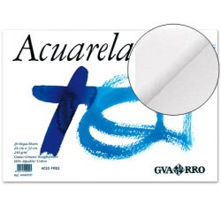Bloc dibujo acuarela din a3 encolado 32.5x46 cm 20 h de 240 gr/m2