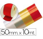 Cinta fantasia 10 m x 50 mm rojo