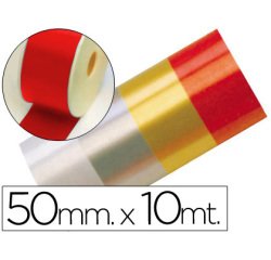 Cinta fantasia 10 mt x 50 mm rojo