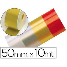 Cinta fantasia 10 mt x 50 mm oro