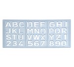 Plantilla rotulacion 1585 letras y numeros de 15 mm