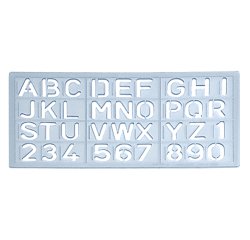 Plantilla rotulacion 1585 letras y numeros de 15 mm