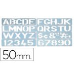 Plantilla liderpapel rotulacion 1700 letras y numeros 50 mm