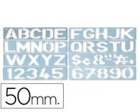 Plantilla liderpapel rotulacion 1700 letras y numeros 50 mm