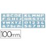 Plantilla liderpapel rotulacion 1800 letras y numeros 100 mm