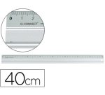 Regla q-connect metalica aluminio 40 cm