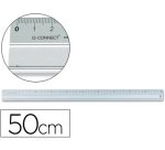 Regla q-connect metalica aluminio 50 cm