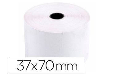 Rollo sumadora q-connect electra 37 mm ancho x 70 mm diametro sin bisfenol a