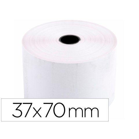 Rollo sumadora q-connect electra 37 mm ancho x 70 mm diametro sin bisfenol a