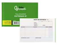 Talonario liderpapel entregas 8º original y 2 copias t328 apaisado