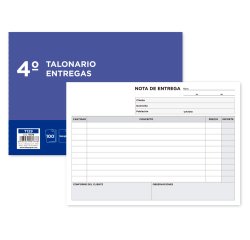 Talonario liderpapel entregas cuarto original t129 apaisado