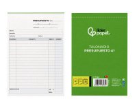 Talonario liderpapel presupuesto cuarto original y copia t230