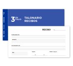 Talonario liderpapel recibos 3/fº original t136 sin matriz