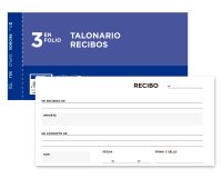 Talonario liderpapel recibos 3/fº original y copia t236 sin matriz