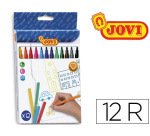 Rotulador jovi slim caja de 12 unidades colores surtidos