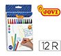 Rotulador jovi slim caja de 12 unidades colores surtidos