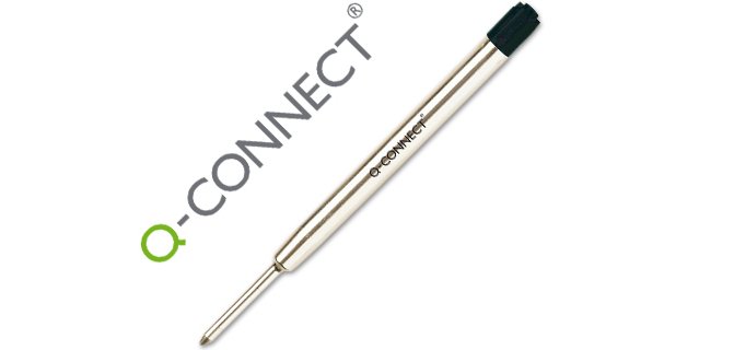 Recambio boligrafo q-connect tipo parker negro