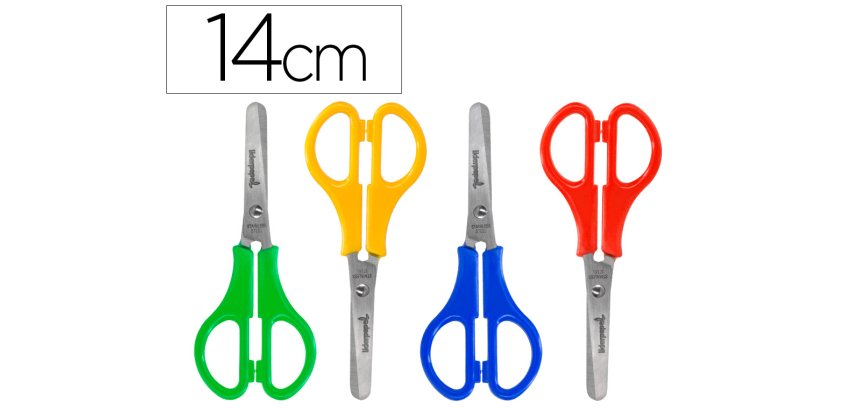 Tijera liderpapel ps-52-d con funda 14 cm colores surtidos