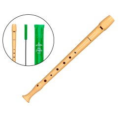 Flauta hohner 9508 color marfil funda verde