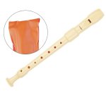 Flauta hohner 9516 dos piezas desmontable color marfil funda naranja