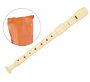 Flauta hohner 9516 dos piezas desmontable color marfil funda naranja
