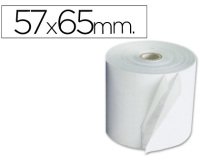 Rollo sumadora q-connect electro 57 mm ancho x 65 mm diametro copiativo con 2 hojassin bisfenol a