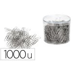 Clips niquelados q-connect nº2 33 mm cubilete de 1000 unidades