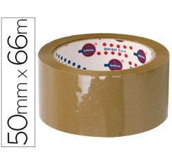 Cinta adhesiva polipropileno 46 micras havana eurocel 66 m x 50 mm