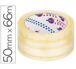 Cinta adhesiva polipropileno 46 micras transparente Eurocel 66 mt x 50 mm