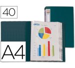 Carpeta liderpapel personaliza 31723 40 fundas polipropileno din a4 verde lomo personalizable