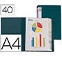 Carpeta liderpapel personaliza 31723 40 fundas polipropileno din a4 verde lomo personalizable
