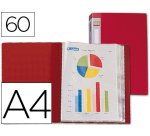 Carpeta liderpapel personaliza 31740 60 fundas polipropileno din a4 roja lomo personalizable
