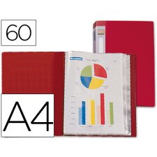 Carpeta liderpapel personaliza 31740 60 fundas polipropileno din a4 roja lomo personalizable