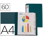 Carpeta liderpapel personaliza 31743 60 fundas polipropileno din a4 verde -lomo personalizable