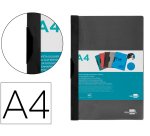Carpeta liderpapel dossier A4 30 hojas pinza lateral de plástico deslizante polipropileno