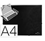 Carpeta liderpapel gomas tres solapas polipropileno din a4 color negro opaco