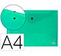 Carpeta liderpapel dossier broche 34043 polipropileno din a4 verde transparente 50 hojas