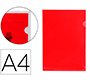 Carpeta liderpapel dossier uñero 44000 polipropileno din a4 roja 20 hojas